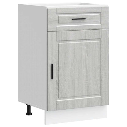 vidaXL Kitchen Base Cabinet Porto Grey Sonoma Engineered Wood