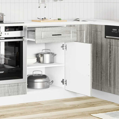 vidaXL Kitchen Base Cabinet Porto Grey Sonoma Engineered Wood