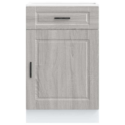 vidaXL Kitchen Base Cabinet Porto Grey Sonoma Engineered Wood