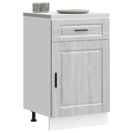 vidaXL Kitchen Base Cabinet Porto Grey Sonoma Engineered Wood