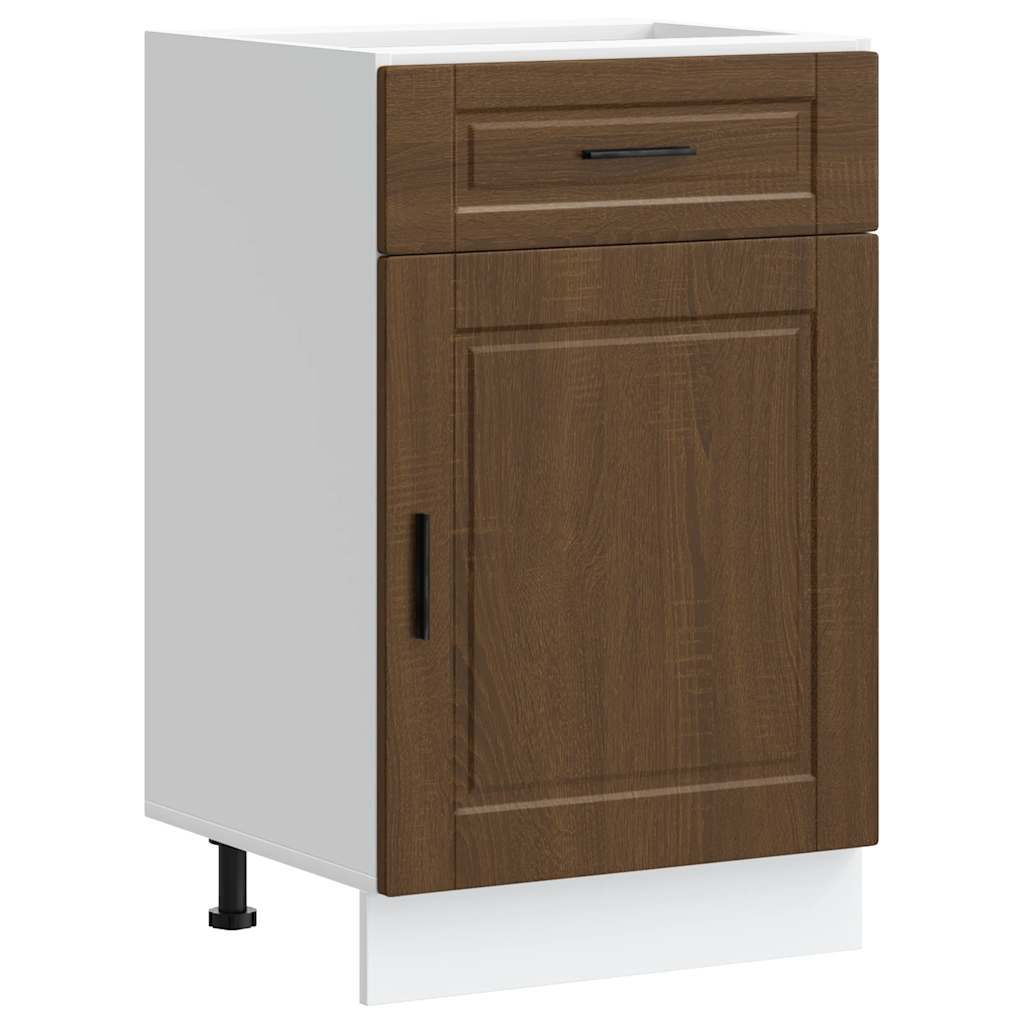vidaXL Kitchen Base Cabinet "Porto" Brown Oak Engineered Wood