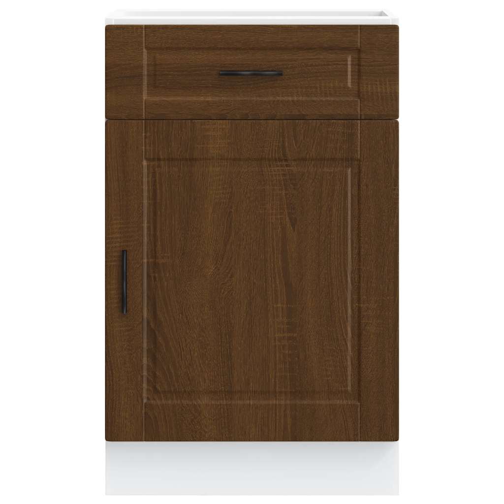 vidaXL Kitchen Base Cabinet "Porto" Brown Oak Engineered Wood