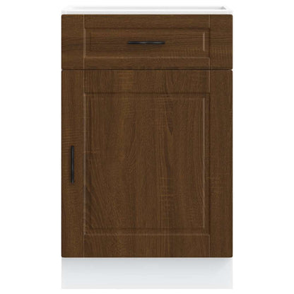 vidaXL Kitchen Base Cabinet "Porto" Brown Oak Engineered Wood