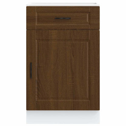 vidaXL Kitchen Base Cabinet "Porto" Brown Oak Engineered Wood