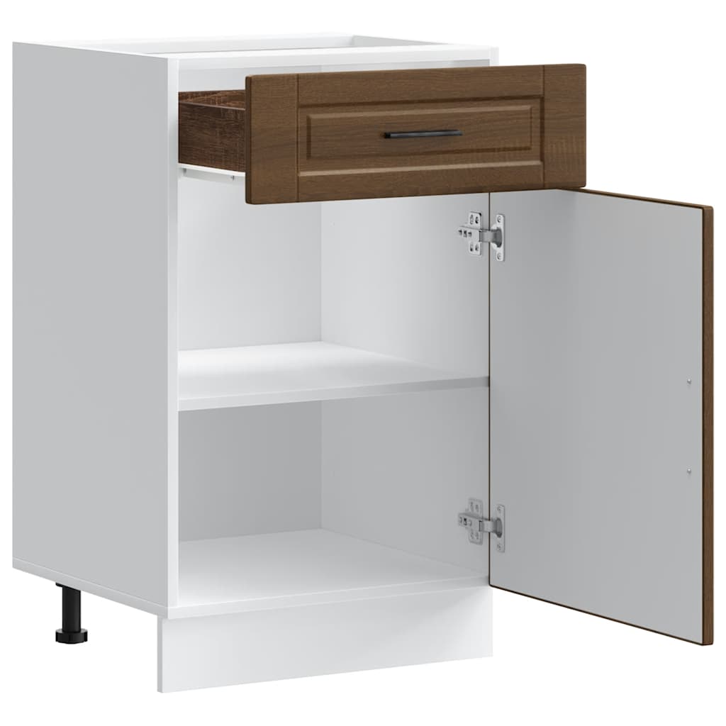 vidaXL Kitchen Base Cabinet "Porto" Brown Oak Engineered Wood