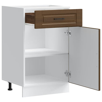 vidaXL Kitchen Base Cabinet "Porto" Brown Oak Engineered Wood