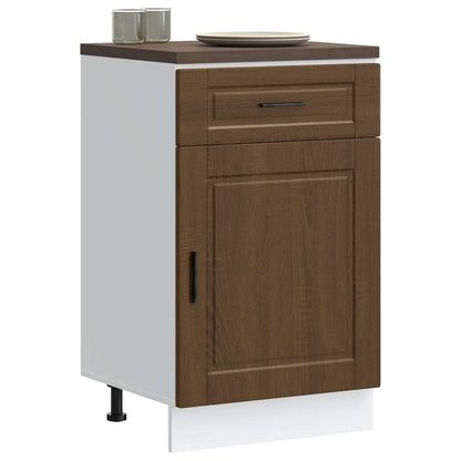 vidaXL Kitchen Base Cabinet "Porto" Brown Oak Engineered Wood