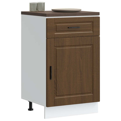 vidaXL Kitchen Base Cabinet "Porto" Brown Oak Engineered Wood
