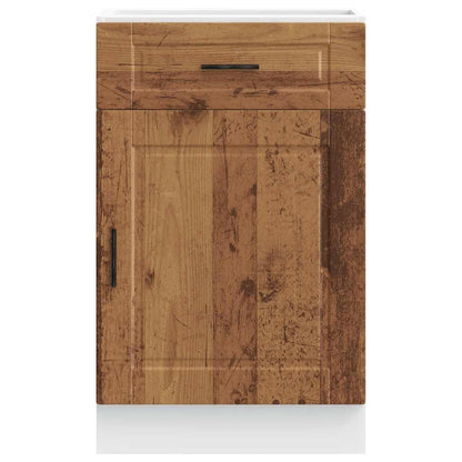 vidaXL Kitchen Base Cabinet "Porto" Old Wood Engineered Wood