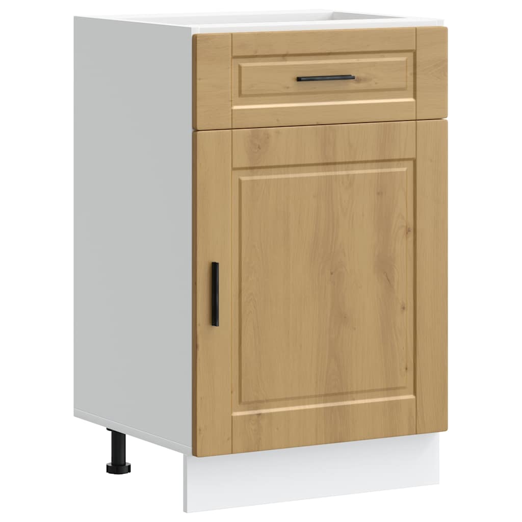 vidaXL Kitchen Base Cabinet Porto Artisan Oak Engineered Wood