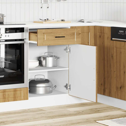 vidaXL Kitchen Base Cabinet Porto Artisan Oak Engineered Wood