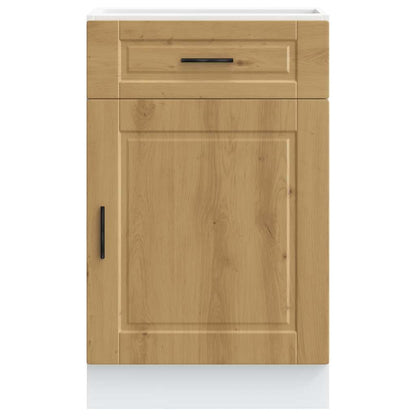vidaXL Kitchen Base Cabinet Porto Artisan Oak Engineered Wood