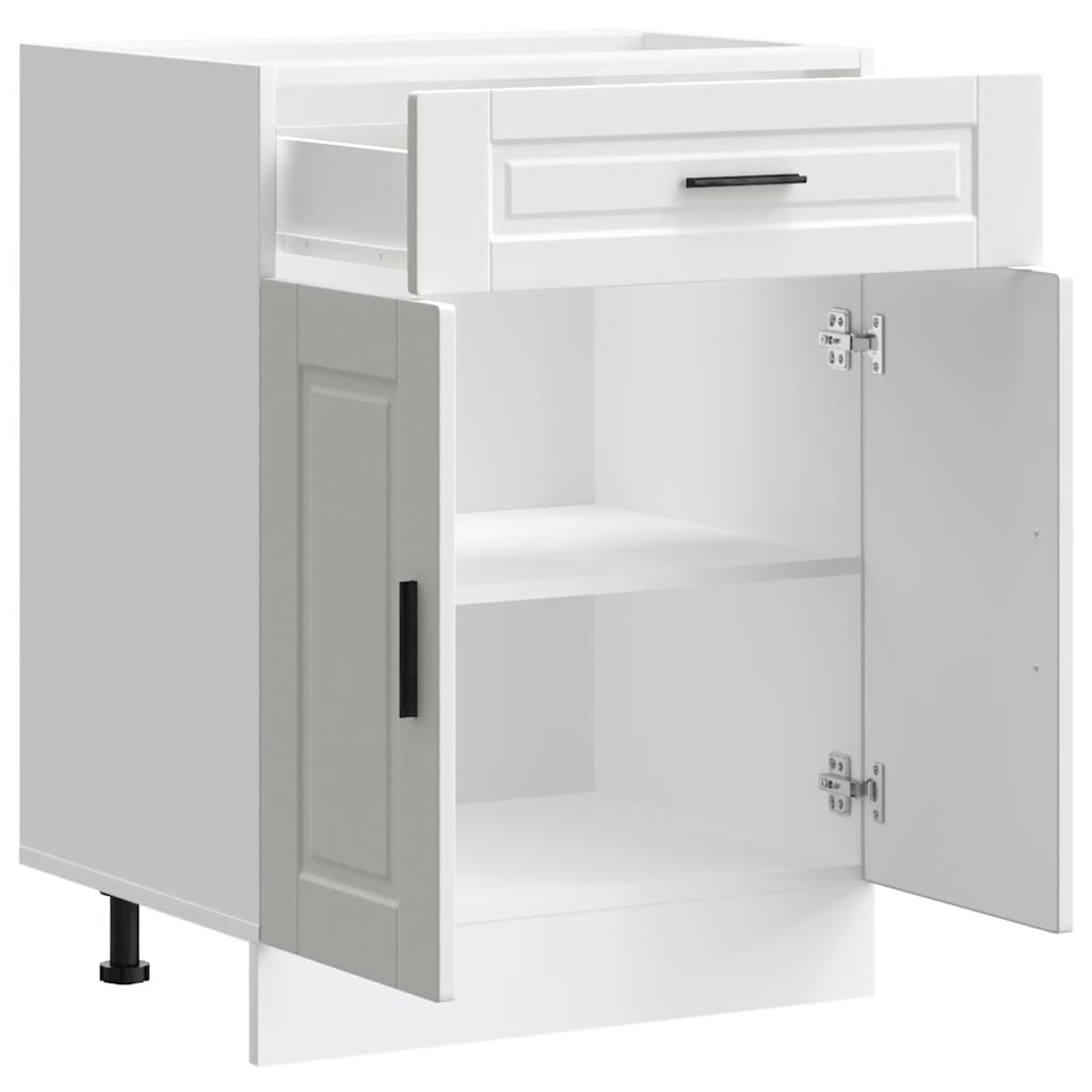 vidaXL Kitchen Base Cabinet Porto White Engineered Wood