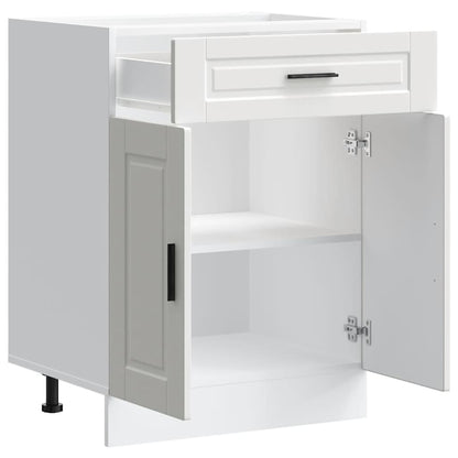 vidaXL Kitchen Base Cabinet Porto White Engineered Wood