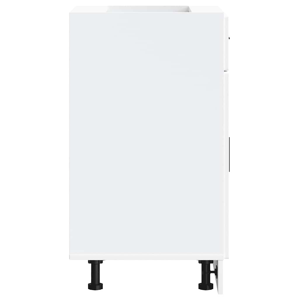 vidaXL Kitchen Base Cabinet Porto White Engineered Wood