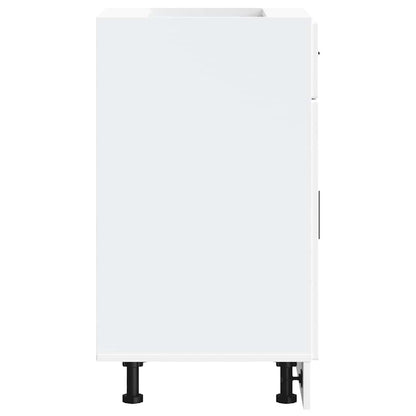 vidaXL Kitchen Base Cabinet Porto White Engineered Wood