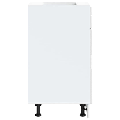 vidaXL Kitchen Base Cabinet Porto High Gloss White Engineered Wood