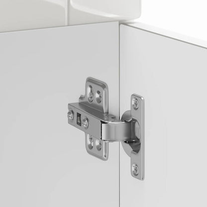 vidaXL Kitchen Base Cabinet "Porto" High Gloss White Engineered Wood