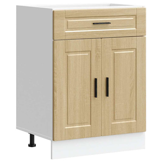 vidaXL Kitchen Base Cabinet "Porto" Sonoma Oak Engineered Wood