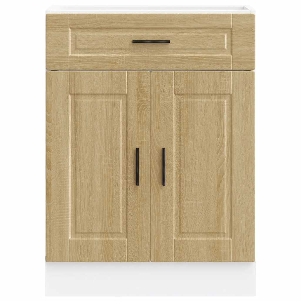 vidaXL Kitchen Base Cabinet "Porto" Sonoma Oak Engineered Wood