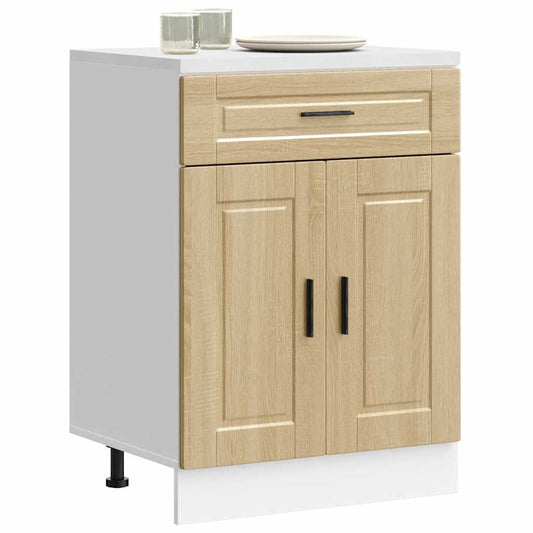 vidaXL Kitchen Base Cabinet "Porto" Sonoma Oak Engineered Wood