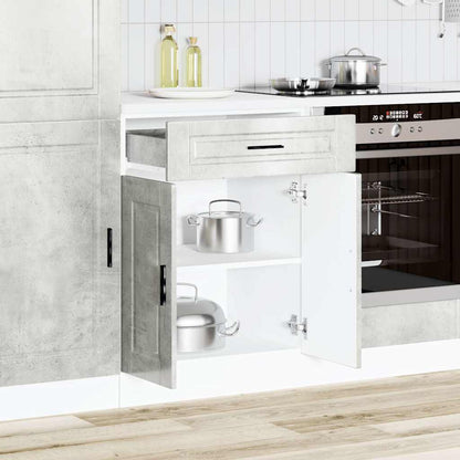vidaXL Kitchen Base Cabinet "Porto" Concrete Grey Engineered Wood
