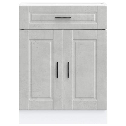 vidaXL Kitchen Base Cabinet "Porto" Concrete Grey Engineered Wood