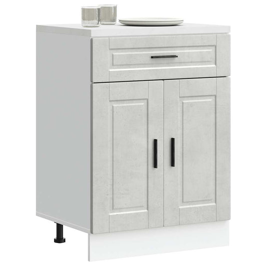 vidaXL Kitchen Base Cabinet Porto Concrete Grey Engineered Wood