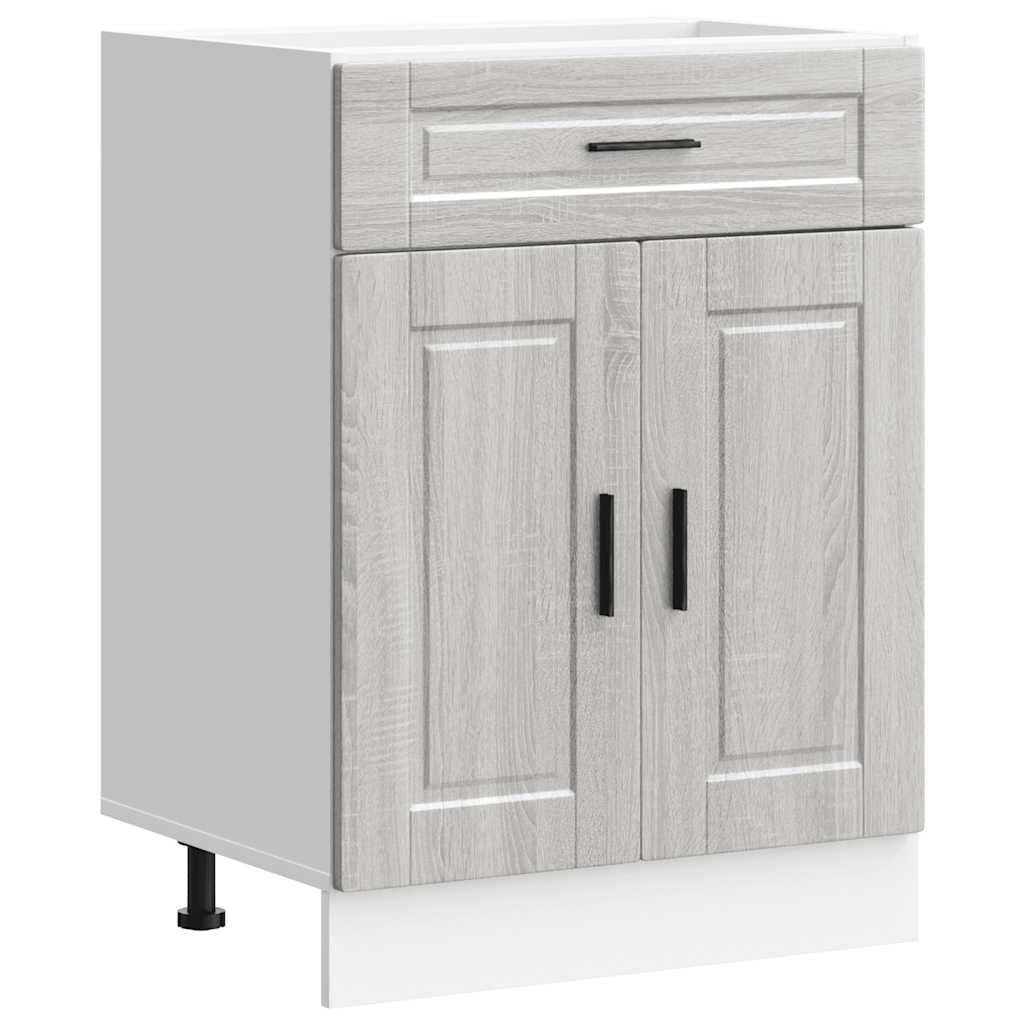 vidaXL Kitchen Base Cabinet "Porto" Grey Sonoma Engineered Wood