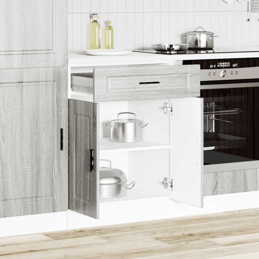 vidaXL Kitchen Base Cabinet "Porto" Grey Sonoma Engineered Wood
