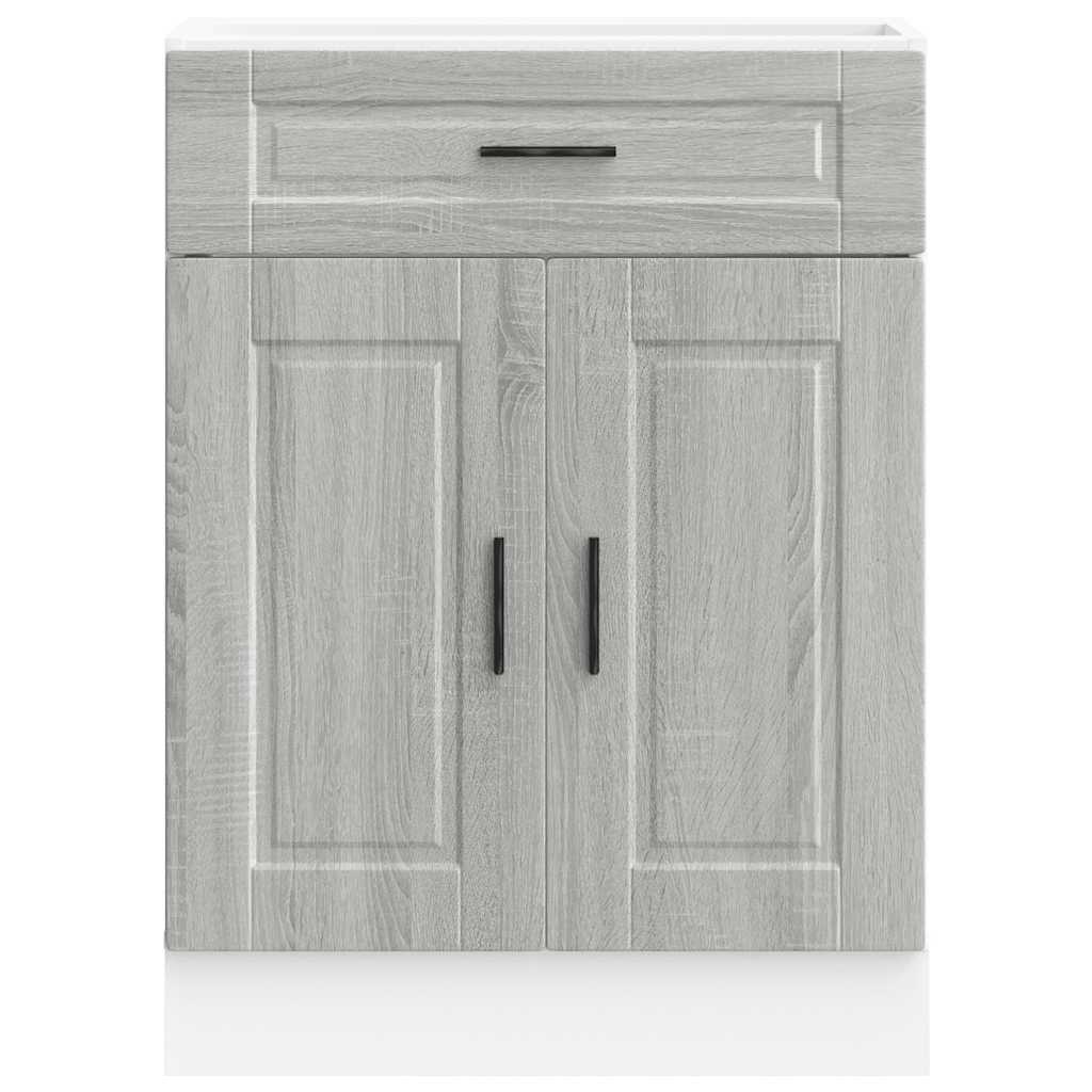 vidaXL Kitchen Base Cabinet "Porto" Grey Sonoma Engineered Wood