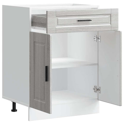 vidaXL Kitchen Base Cabinet "Porto" Grey Sonoma Engineered Wood