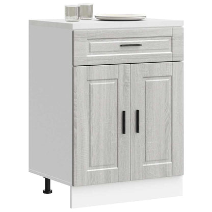 vidaXL Kitchen Base Cabinet "Porto" Grey Sonoma Engineered Wood