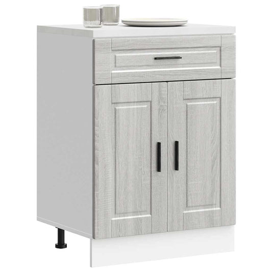vidaXL Kitchen Base Cabinet Porto Grey Sonoma Engineered Wood