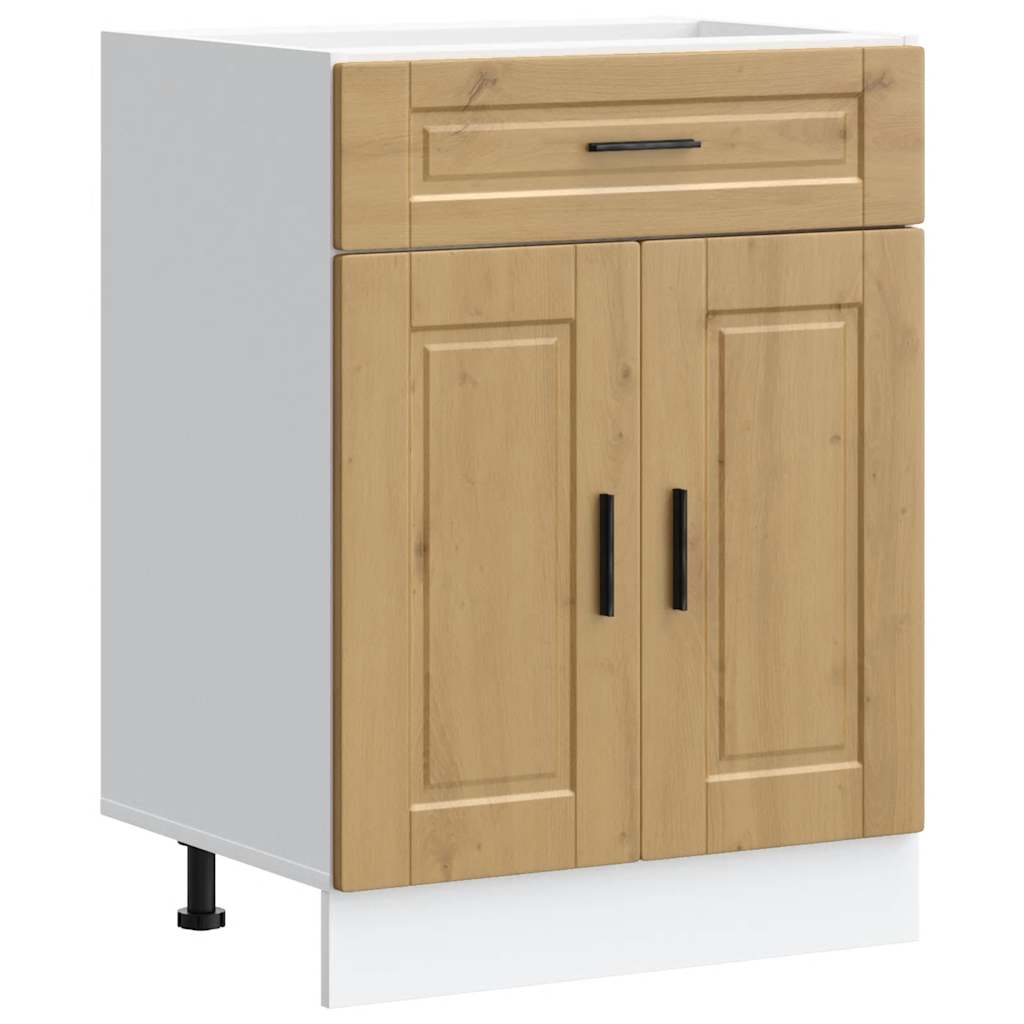 vidaXL Kitchen Base Cabinet Porto Artisan Oak Engineered Wood