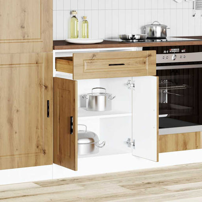 vidaXL Kitchen Base Cabinet Porto Artisan Oak Engineered Wood