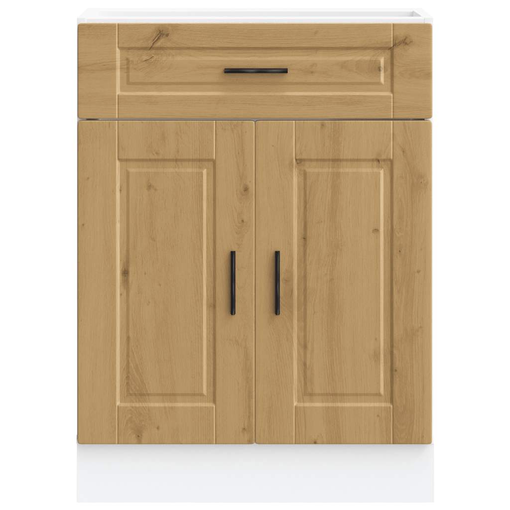 vidaXL Kitchen Base Cabinet Porto Artisan Oak Engineered Wood