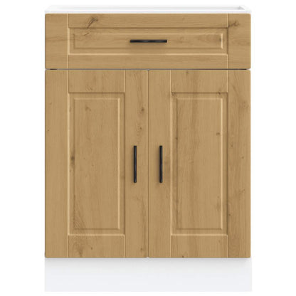 vidaXL Kitchen Base Cabinet Porto Artisan Oak Engineered Wood