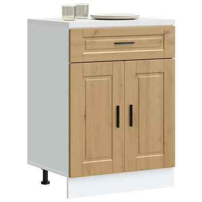vidaXL Kitchen Base Cabinet Porto Artisan Oak Engineered Wood