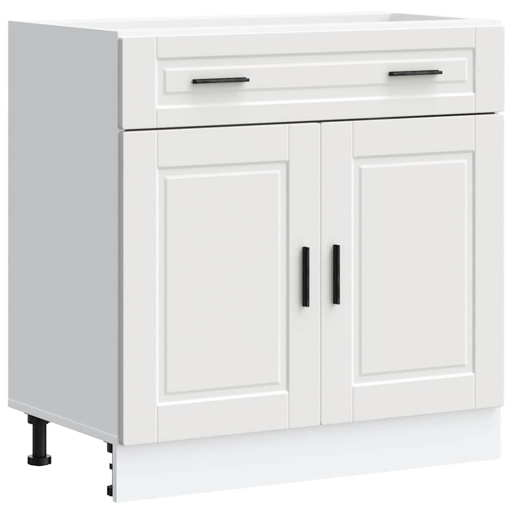 vidaXL Kitchen Base Cabinet "Porto" White Engineered Wood