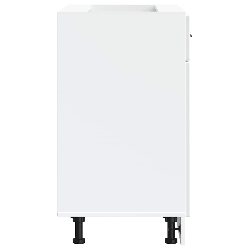 vidaXL Kitchen Base Cabinet "Porto" High Gloss White Engineered Wood