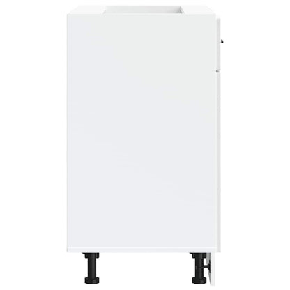 vidaXL Kitchen Base Cabinet "Porto" High Gloss White Engineered Wood