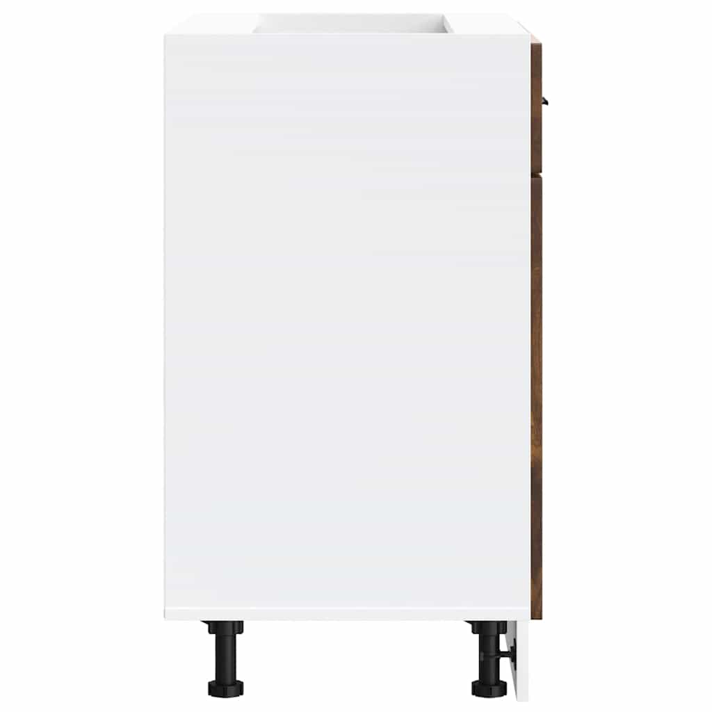 vidaXL Kitchen Base Cabinet "Porto" Smoked Oak Engineered Wood