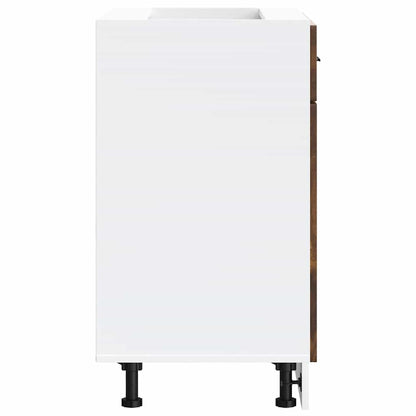 vidaXL Kitchen Base Cabinet "Porto" Smoked Oak Engineered Wood