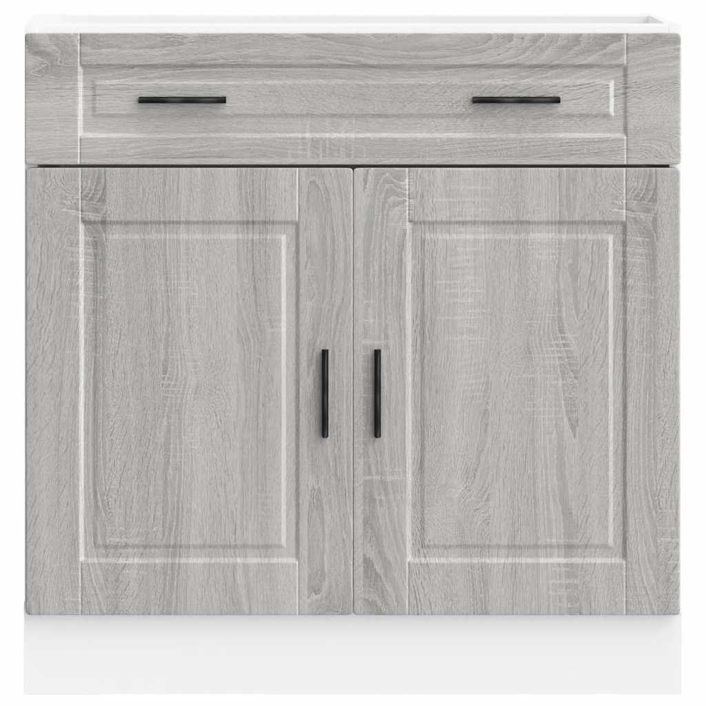 vidaXL Kitchen Base Cabinet "Porto" Grey Sonoma Engineered Wood