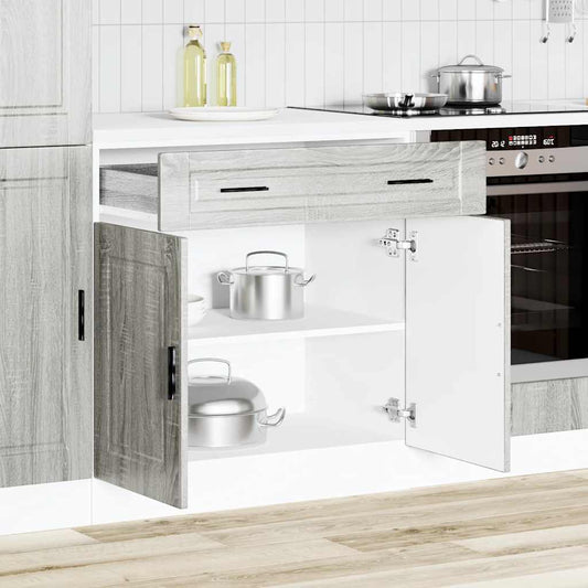 vidaXL Kitchen Base Cabinet "Porto" Grey Sonoma Engineered Wood