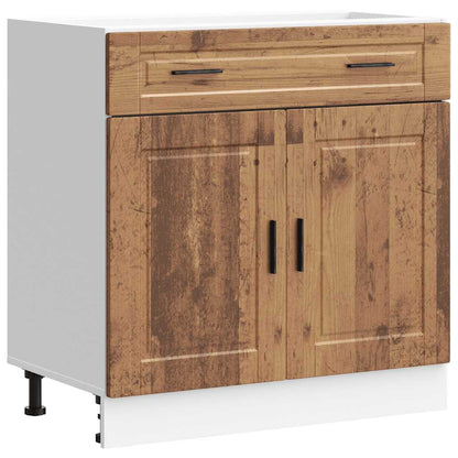 vidaXL Kitchen Base Cabinet "Porto" Old Wood Engineered Wood