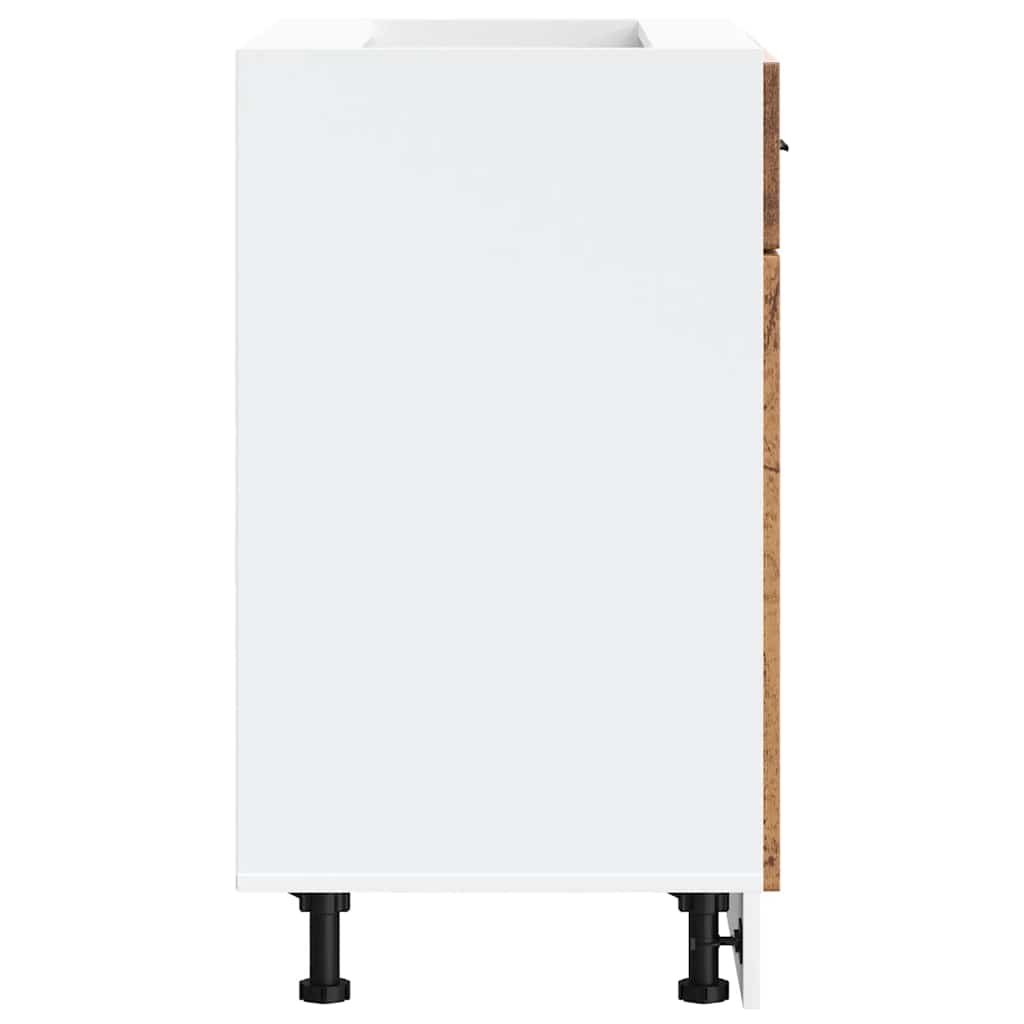 vidaXL Kitchen Base Cabinet "Porto" Old Wood Engineered Wood