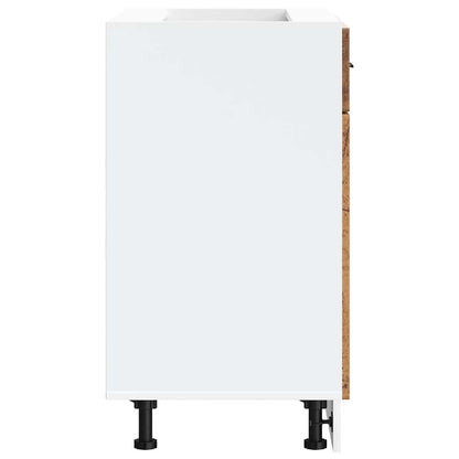vidaXL Kitchen Base Cabinet "Porto" Old Wood Engineered Wood