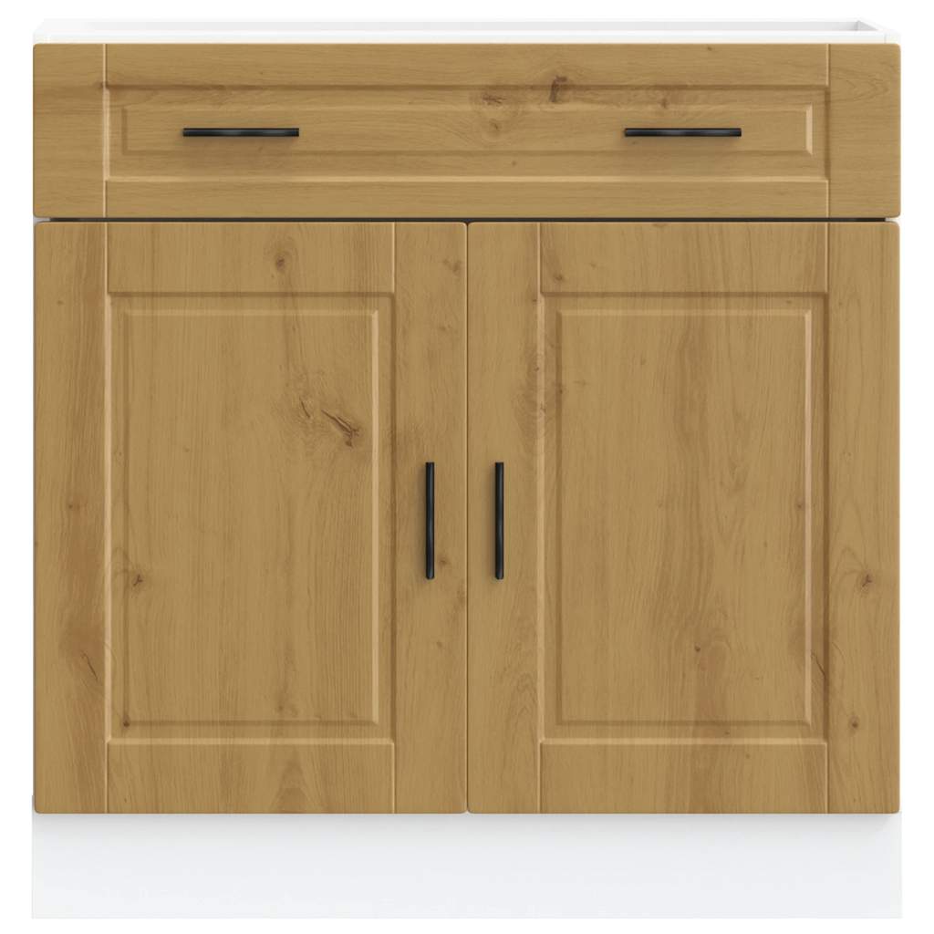 vidaXL Kitchen Base Cabinet "Porto" Artisan Oak Engineered Wood